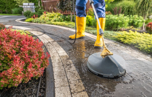 Lavage de terrasse à Aubagne — assainissement extérieur